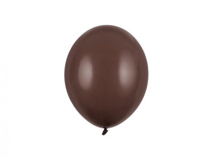 Balónek pastelový TMAVĚ HNĚDÝ, 23 cm
