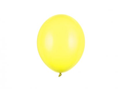 Balónek pastelový ŽLUTÝ, 23 cm, 100 ks