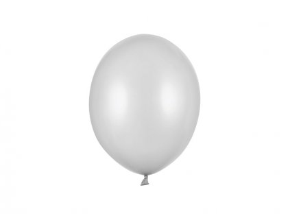 Balónek metalický STŘÍBRNÝ, 23 cm