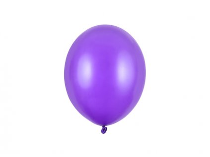 Balónek metalický FIALOVÝ, 23 cm, 100 ks