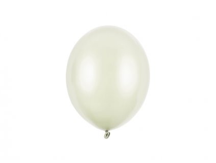 Balónek metalický KRÉMOVÝ, 23 cm, 100 ks