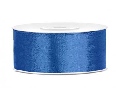 Stuha saténová ROYAL BLUE, 25 mm x 25 m