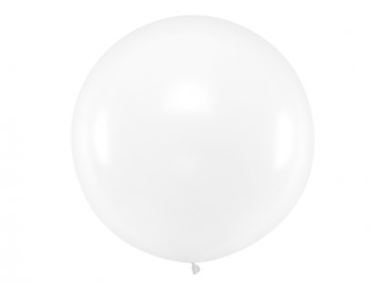 Velký pastelový balónek PRŮHLEDNÝ, 1 m