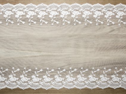 Dekorační krajka IVORY, 45 cm x 9 m