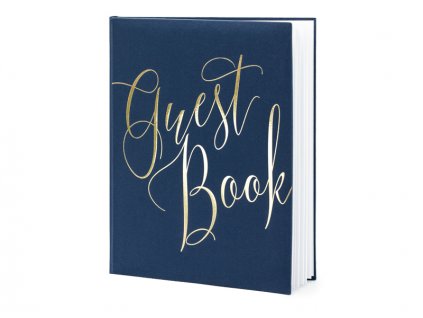 Svatební kniha hostů TMAVĚ MODRÁ, 22 listů