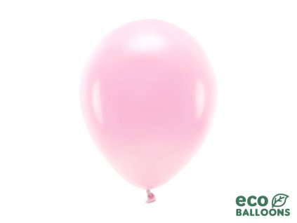 EKO balónek pastelový SVĚTLE-RŮŽOVÝ, 26 cm, 100 ks