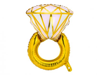 Fóliový balónek "Zásnubní prsten", 53 x 40 cm