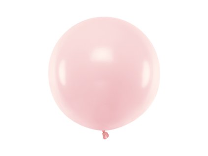 Balónek pastelový PUDROVĚ RŮŽOVÝ, 60 m