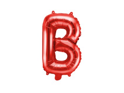 Fóliový balónek písmeno “B" ČERVENÝ, 35 cm