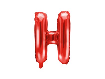 Fóliový balónek písmeno “H" ČERVENÝ, 35 cm