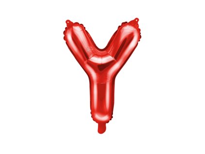 Fóliový balónek písmeno “Y" ČERVENÝ, 35 cm