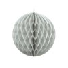 Papírová dekorační koule "Honeycomb" VELMI SVĚTLE ŠEDÁ, průměr 10 cm