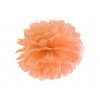 Papírový Pom-Pom SVĚTLE ORANŽOVÝ, 35 cm