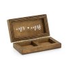Dřevěná krabička na prstýnky “Mr and Mrs”
