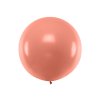Velký metalický balónek RŮŽOVO-ZLATÝ, 1 m
