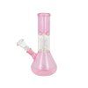Skleněný bong s perkolací Super Heroes Ice, 21 cm -Transparent a Ping