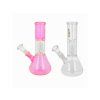 Skleněný bong s perkolací Super Heroes Ice, 21 cm -Transparent a Ping
