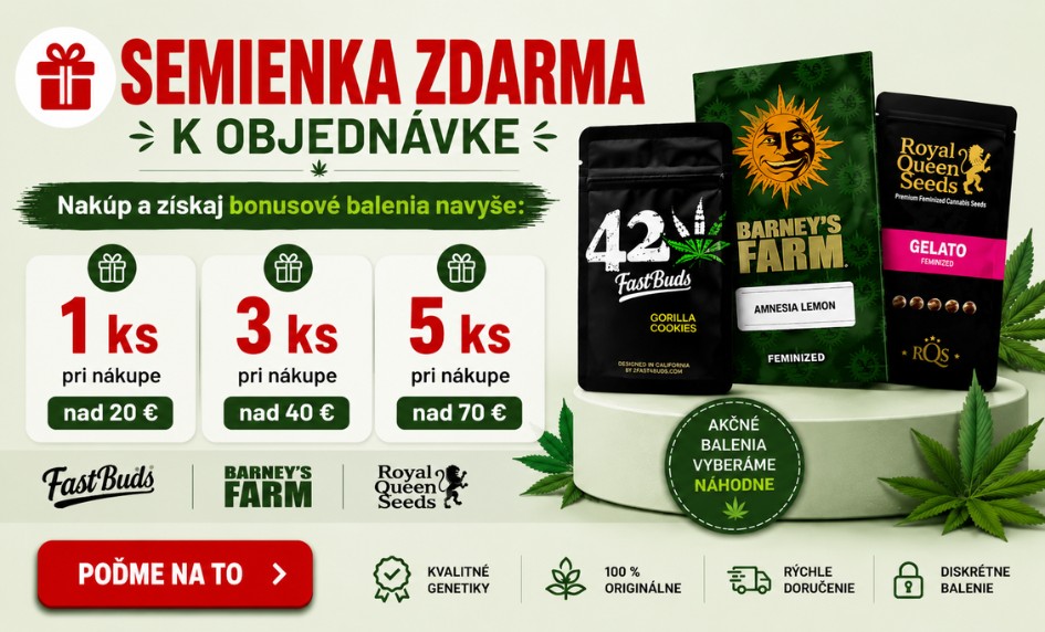 Akcia semienka zdarma ku každej objednávke