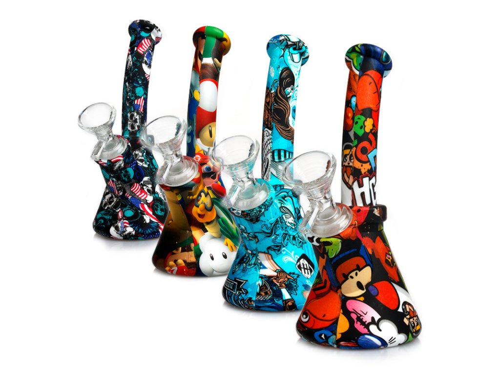 Silikonový bong – Beaker, 23 cm