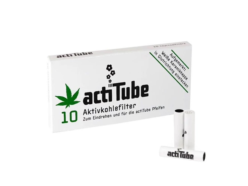 Rolling Papers actiTube Charcoal Filter Tips 10FilterBox Glass Bongs Australia 1695089763113 (Vlastní)