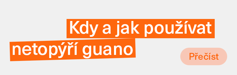 Kdy a jak používat netopýří guano