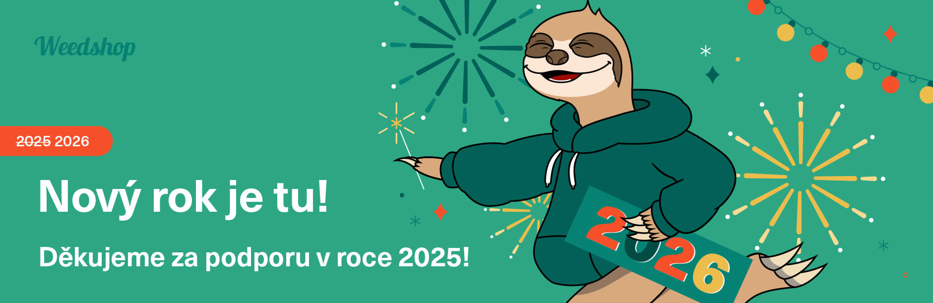 Novy rok na weedshop