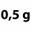0,5 g