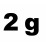 2 g