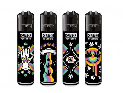 clipper zapalovac trippy rainbow 420