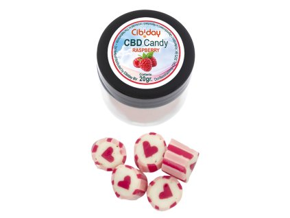 cbd bonbony malinove