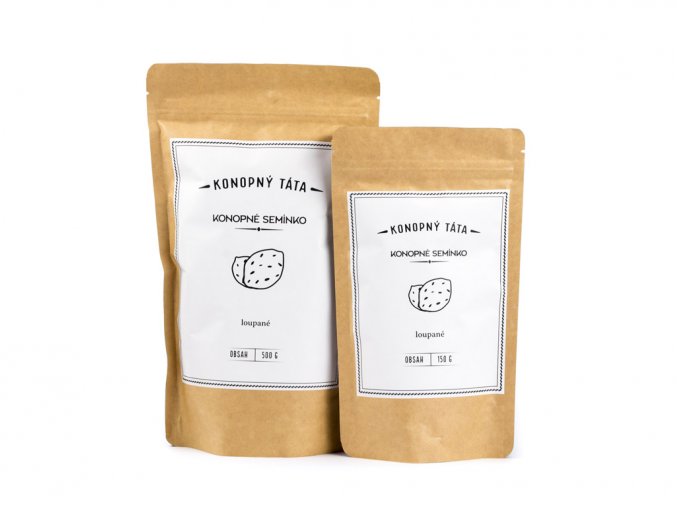 Konopný táta Loupaná konopná semínka Váha: 150 g