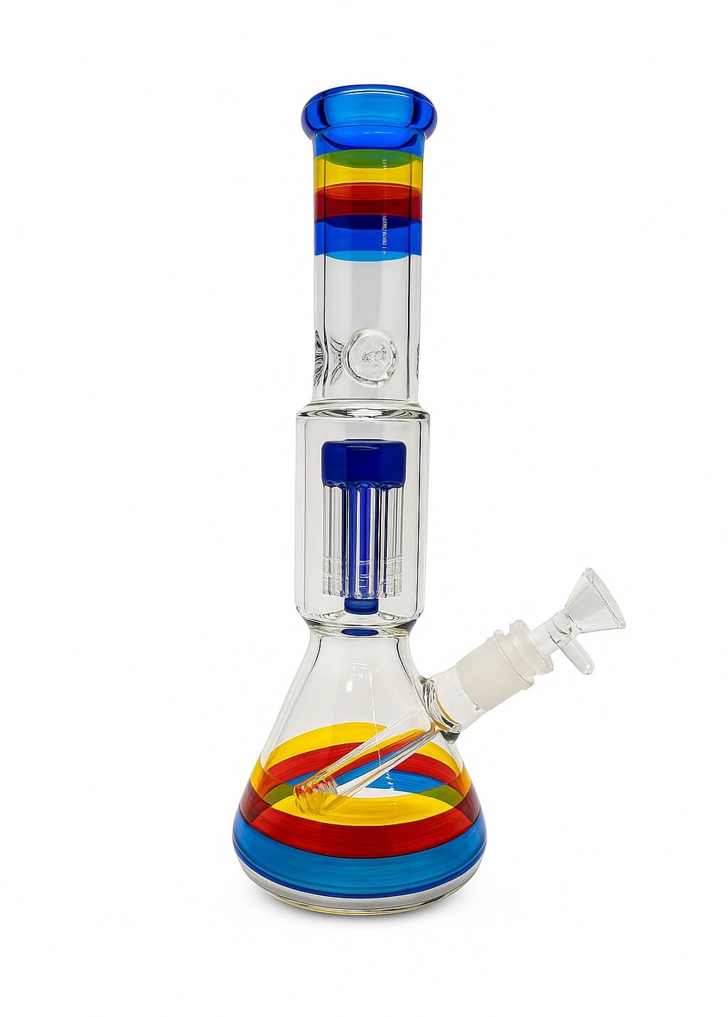WeedShop Barevný skleněný ice-bong 8-Arm 30 cm