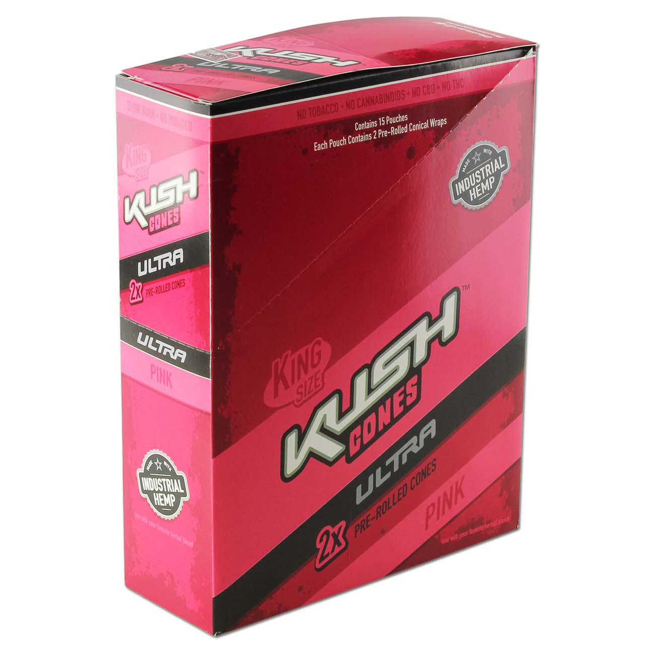 True Hemp Blunt Kush Conical Herbal Hemp Wraps 2 ks Ultra Pink