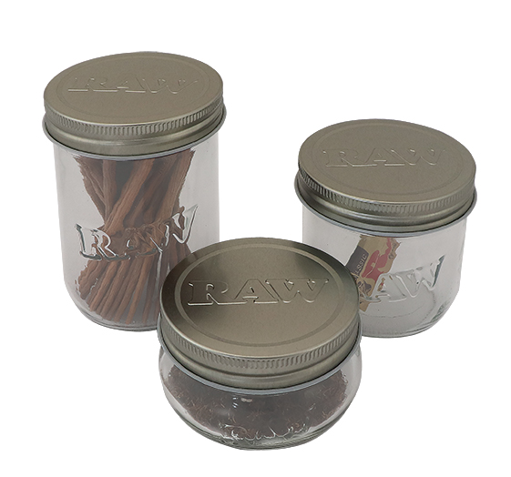 Sklenice na konopí RAW Mason Jar Rozměr: Malá