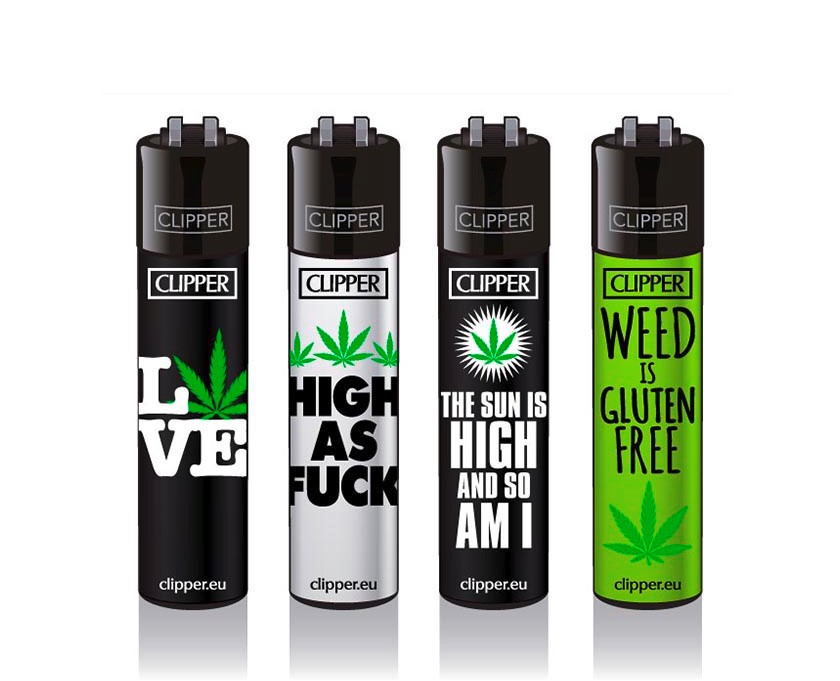 Celá sada Clipper zapalovačů Weed Statements #3