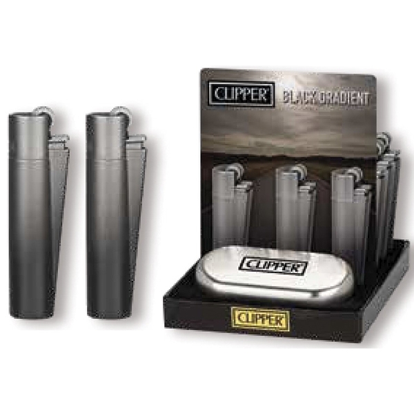 Clipper zapalovač Black Gradient v dárkovém balení zapalovače od výrobce Clipper Clipper zapalovač Black Gradient v dárkovém balení