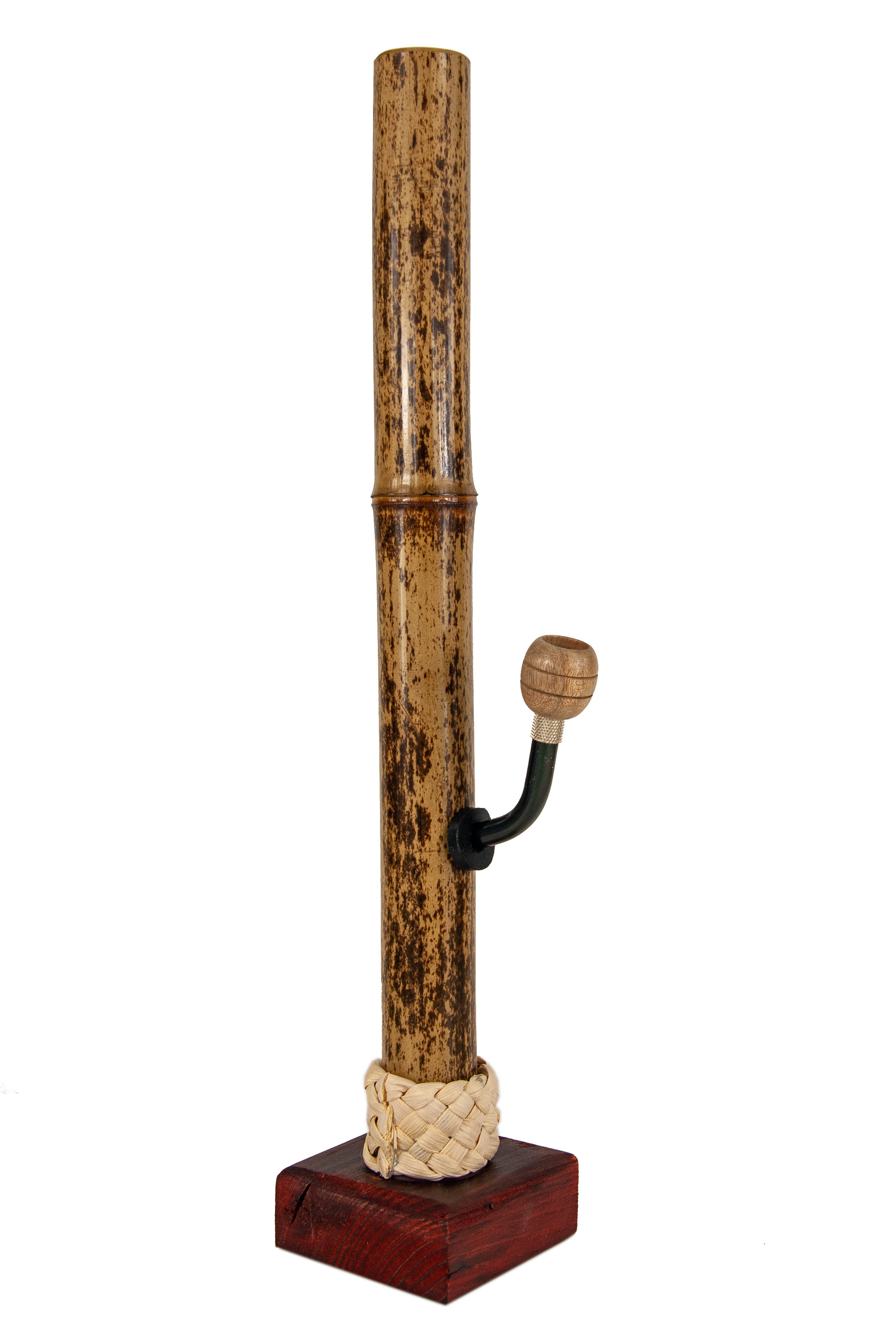 WeedShop Ručně vyrobený bambusový bong malý - žíhaný