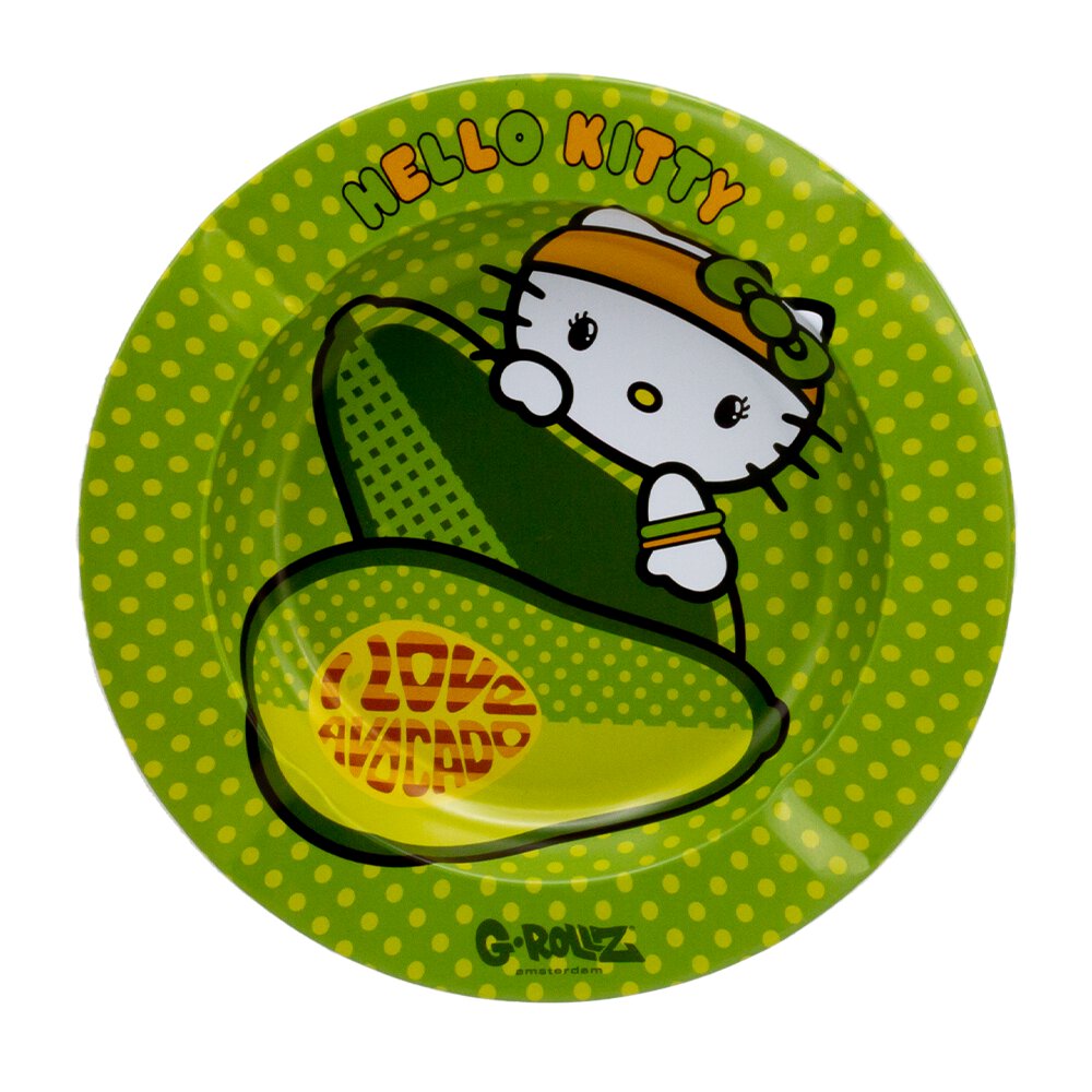 G-ROLLZ Kovový popelník Hello Kitty - Avocado