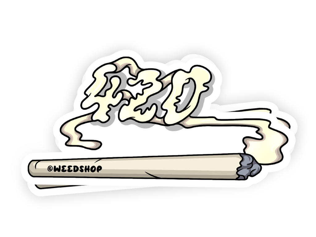 Samolepka 420 joint - weedshop