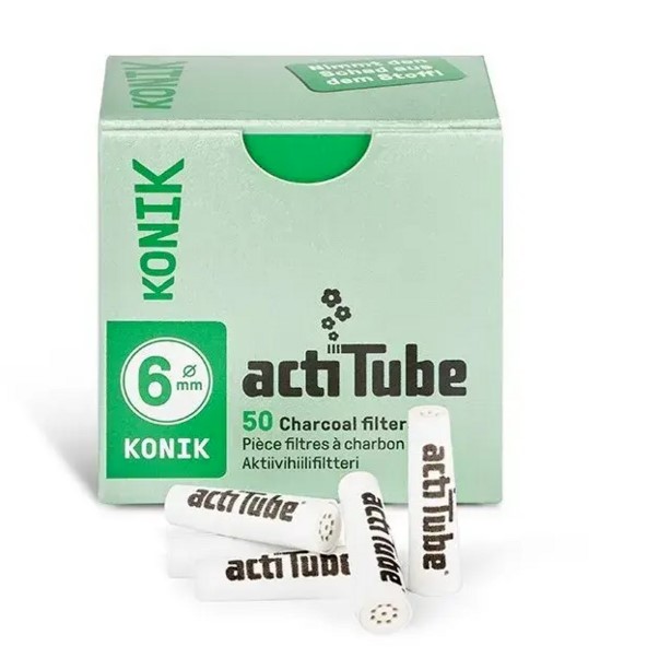 ActiTube kónické extra slim filtry 50 ks cigarety od výrobce ActiTube ActiTube kónické extra slim filtry 50 ks