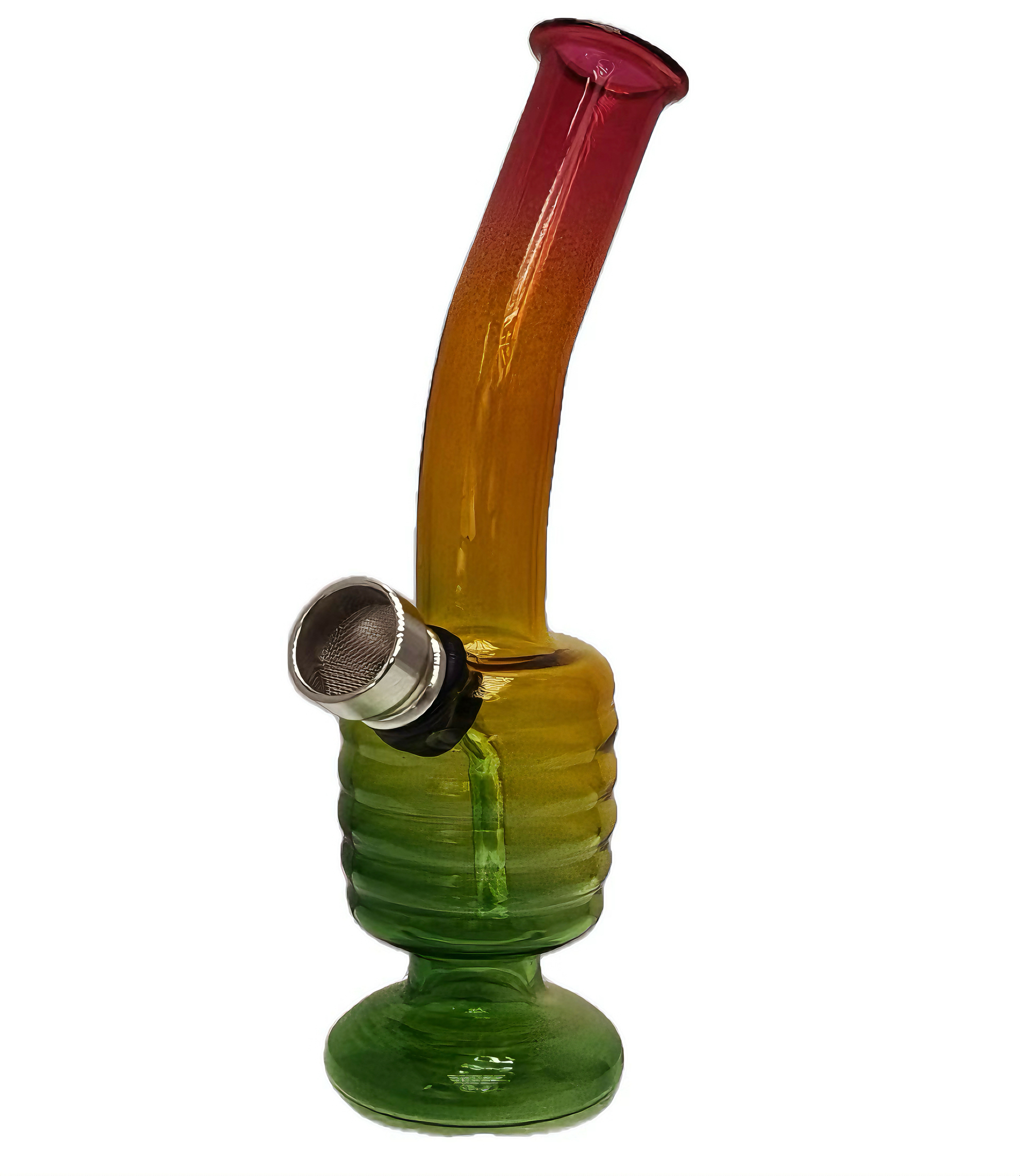 WeedShop Skleněný mini bong Rasta 16 cm Barva: Rasta 7 vodní dýmky od výrobce WeedShop WeedShop Skleněný mini bong Rasta 16 cm Barva: Rasta 7