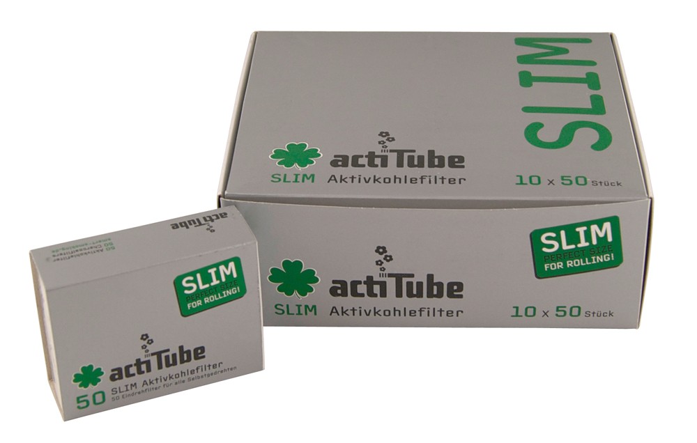 ActiTube slim filtry s aktivním uhlím 50 ks