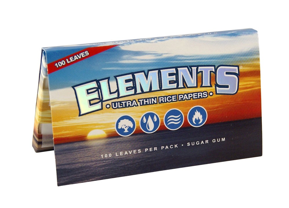 Elements Single Wide rýžové cigaretové papírky 100 ks