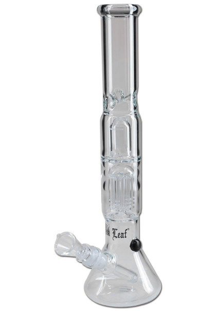 Skleněný Ice bong s perkolátorem od firmy Black Leaf 38 cm