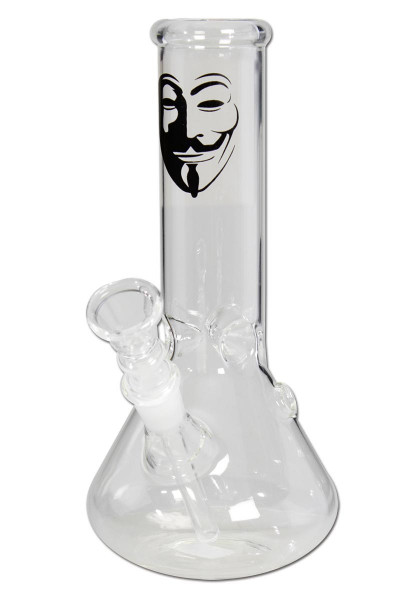 Black Leaf Skleněný mini bong Anonymous s baňkou