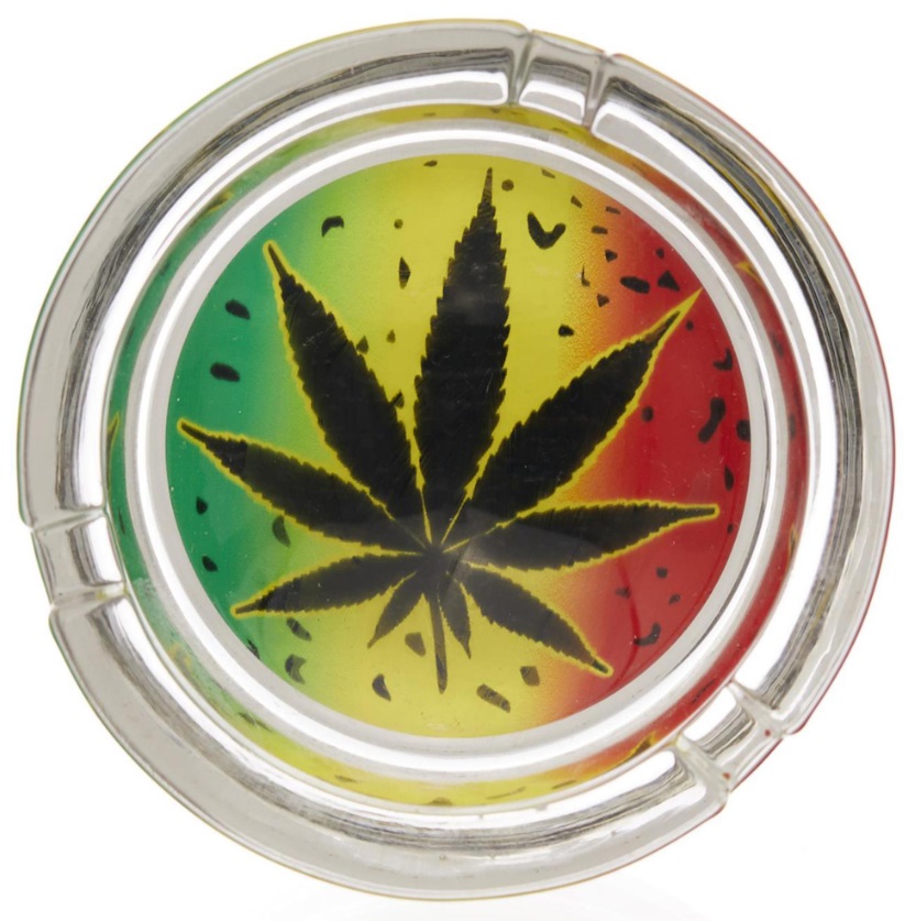 WeedShop Malý skleněný popelník - náhodný design