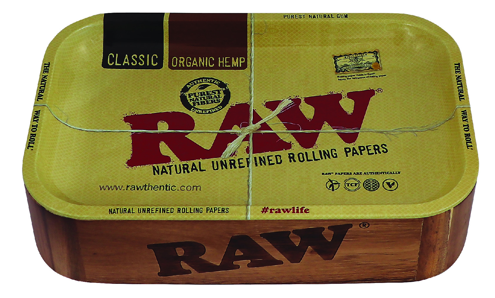 Dřevěný box RAW s magnetickým uzávěrem