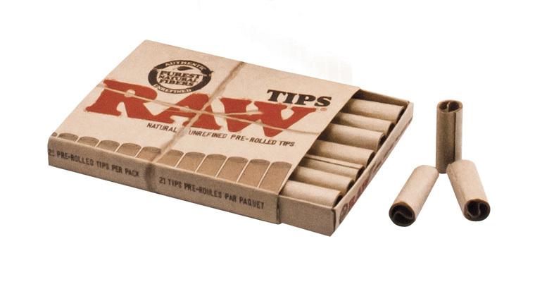Cigaretové filtry RAW předrolované 21 ks