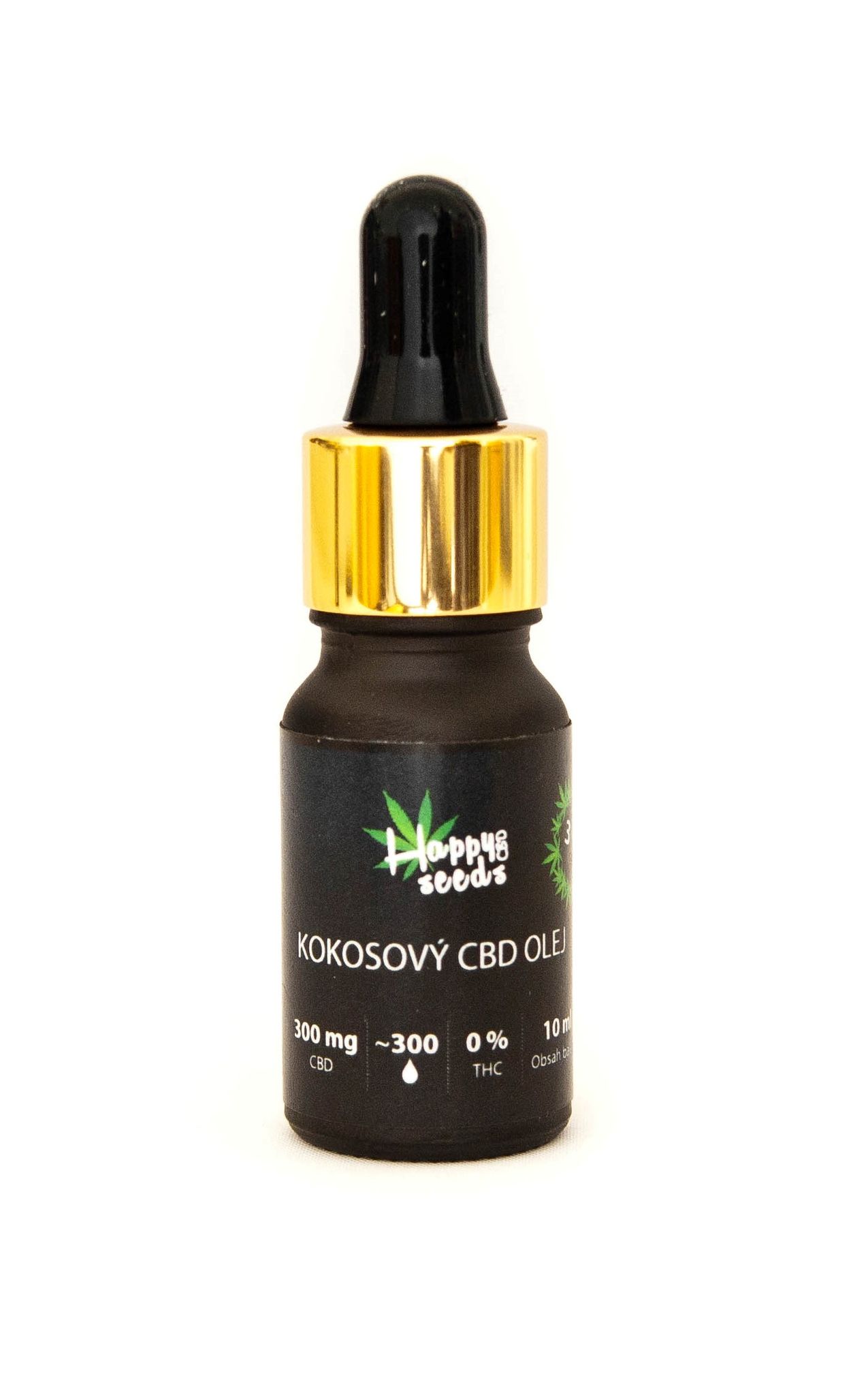 MCT kokosový CBD olej 3% od Happy seeds Obsah: 10 ml