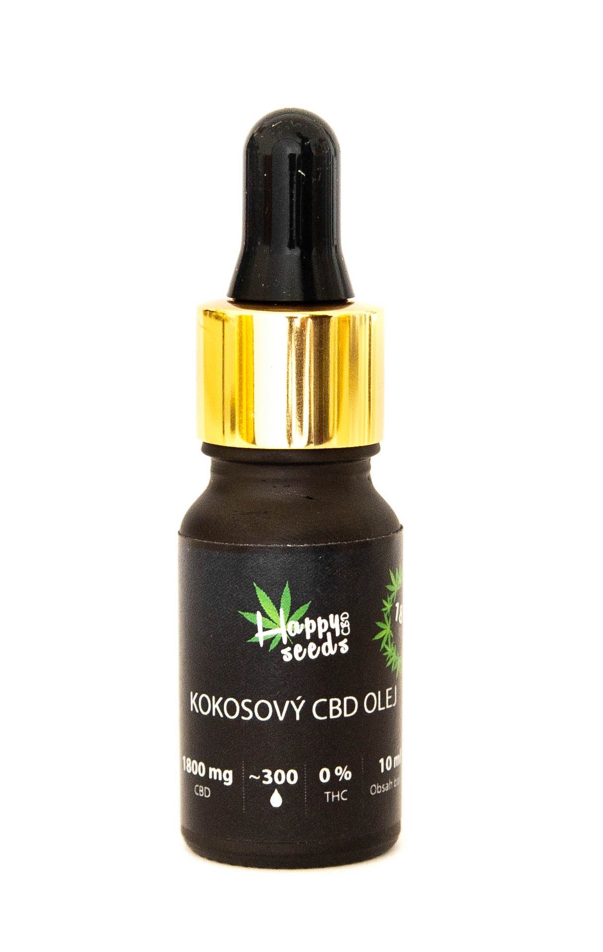 MCT kokosový CBD olej 18% od Happy seeds 30 ml Obsah: 30 ml
